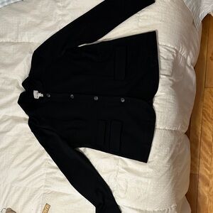 NIC + ZOE Black Button-Up Blazer